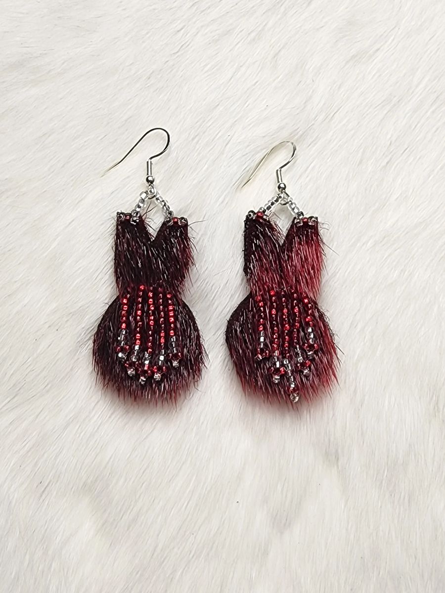 Mini Red Dress Earrings